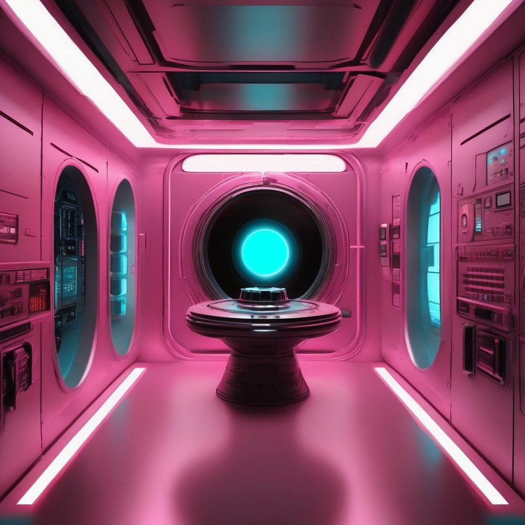 escena interior de la nave espacial HAL 9000