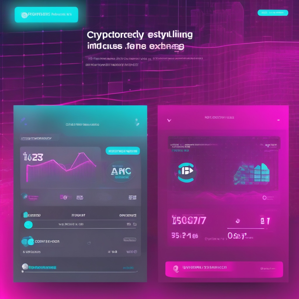 interfaz de la plataforma de intercambio de criptomonedas