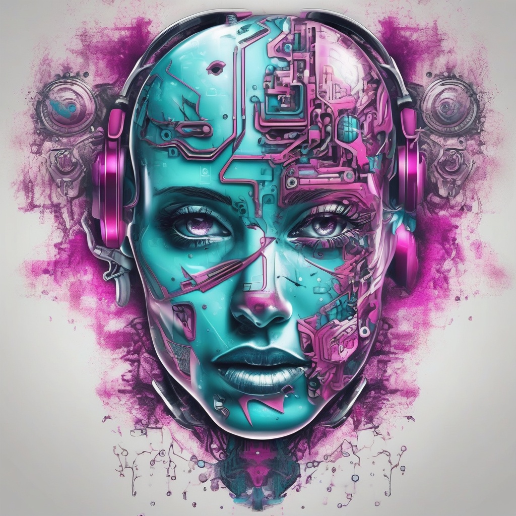 Diseño de tatuaje de inteligencia artificial