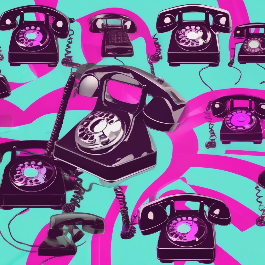 teléfono retro de comunicación básica