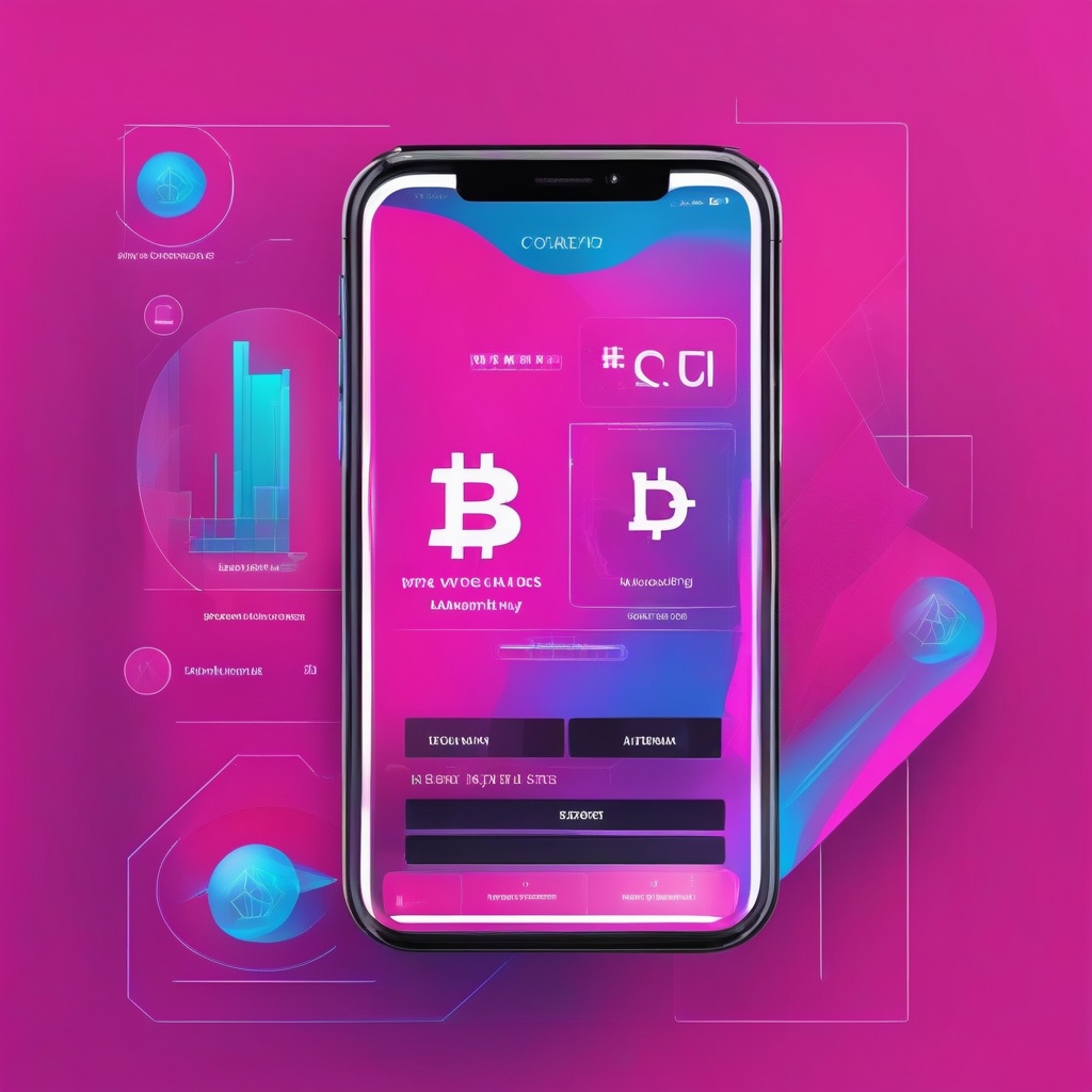 interfaz de billetera digital de criptomonedas