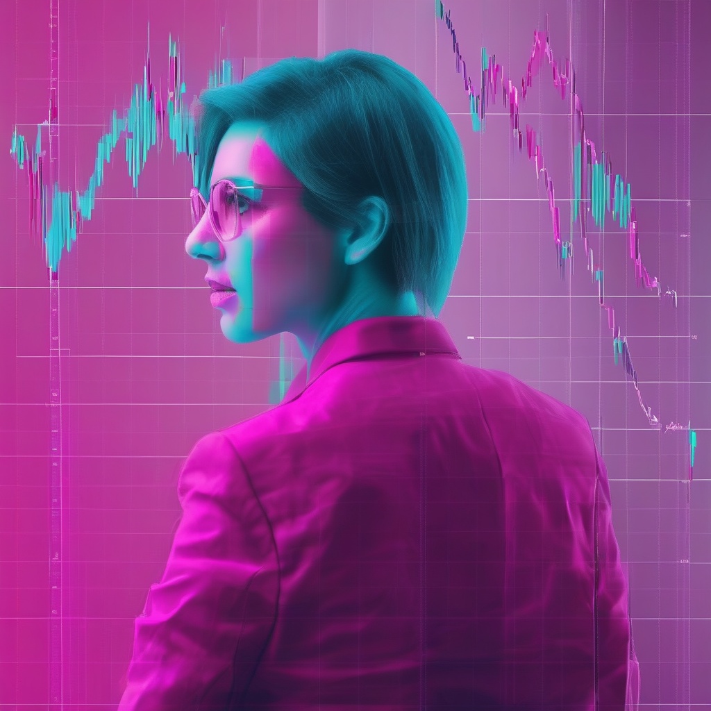 gráfico de trading de doble techo
