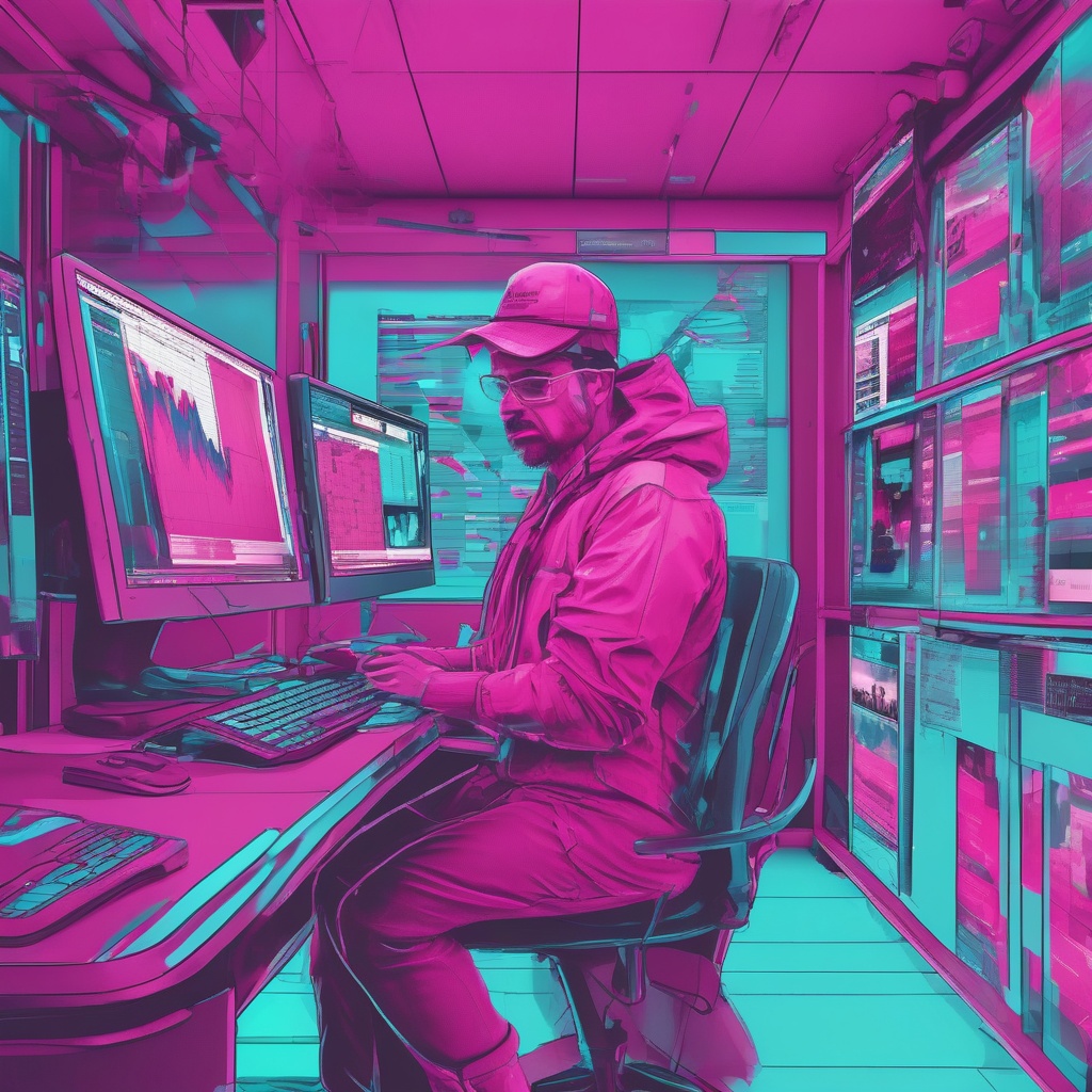 comerciante usando aplicación de trading