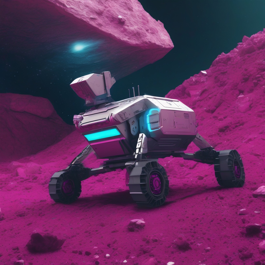 Nave espacial autónoma de minería robótica