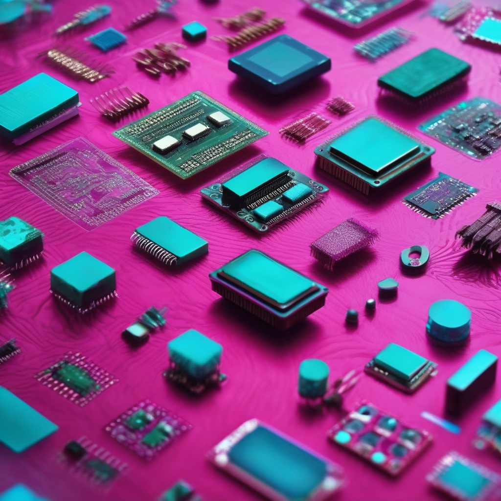 litografía de componentes electrónicos miniaturizados