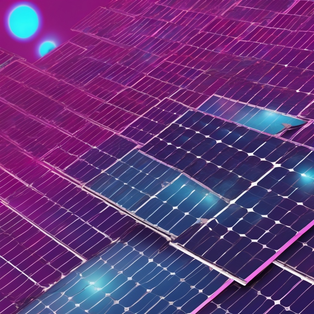 paneles solares de polisilicio azul